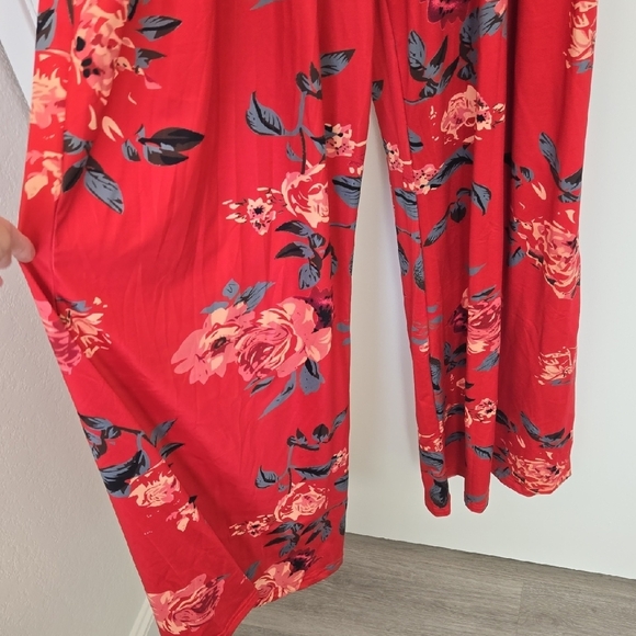 Floral Orange Jumpsuit - Picture 4 of 5